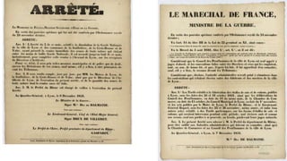 Chronologie
de la communication
préfectorale:
jusqu’à 3 affichages
par jour en novembre
1831 (4II/8)
 
