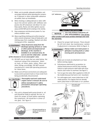 Gas Powered Piston Compressors - Operating Instructions PDF