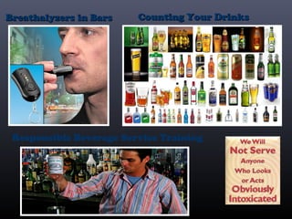 BreathalyzersBreathalyzers in Barsin Bars Counting Your DrinksCounting Your Drinks
Responsible Beverage Service Training
 