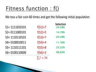 Maxone Problem Genetic Algorithm | PPT