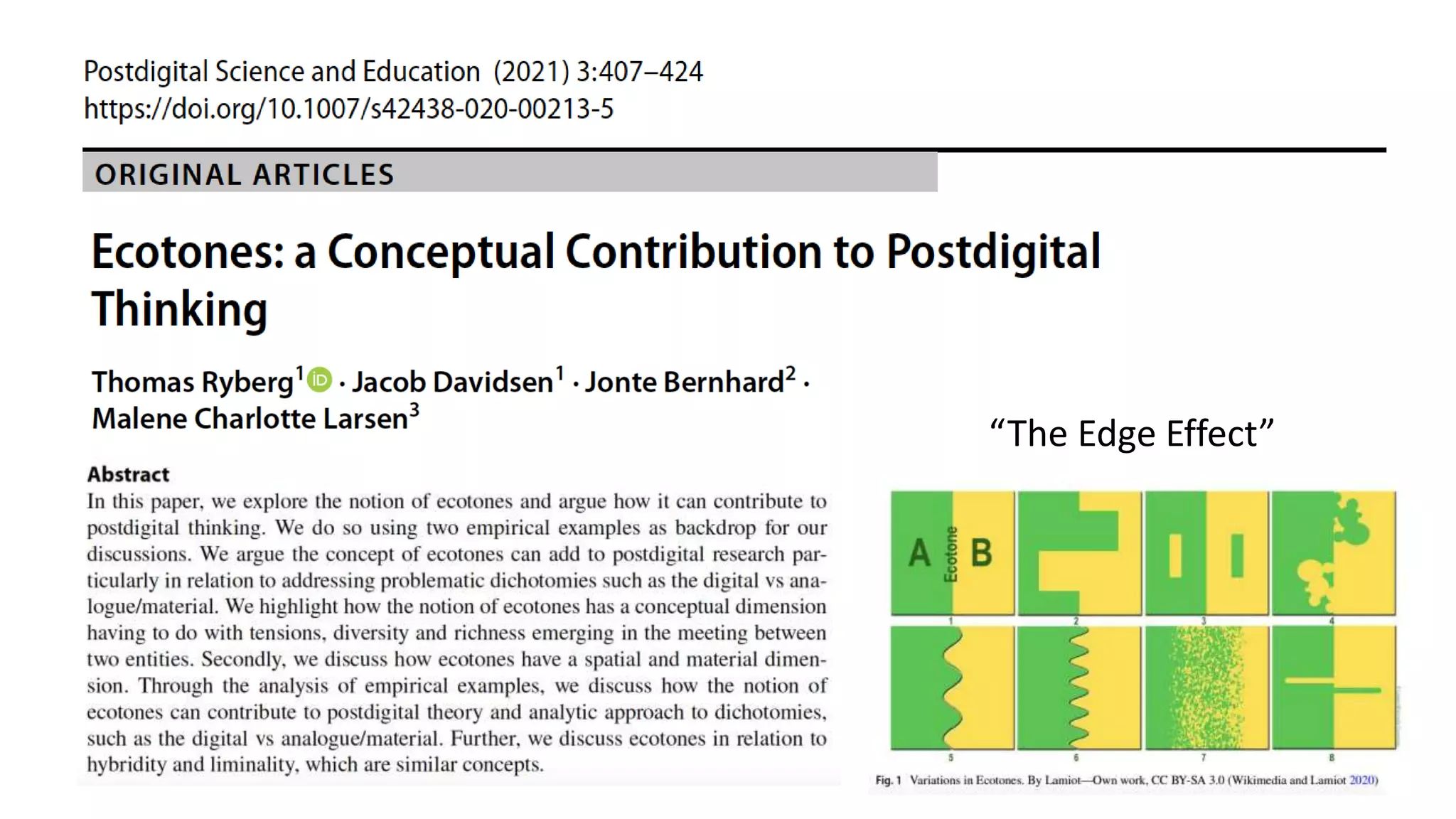 “The Edge Effect”