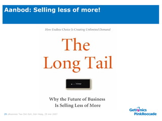 Aanbod: Selling less of more!  