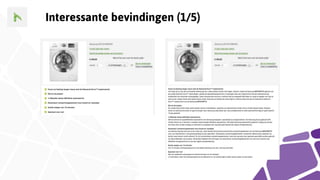 Interessante bevindingen (1/5)
 