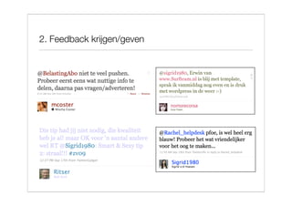 2. Feedback krijgen/geven
 