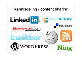 Kennisdeling / content sharing
 