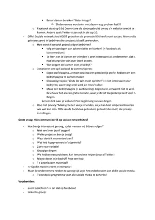 Gastcollege notities