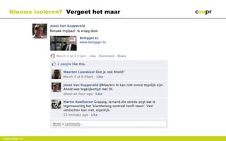 Nieuws isoleren? Vergeet het maar




Gastcollege de voetnoot
 Hier komt VU
 