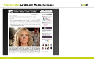 Persbericht 2.0 (Social Media Release)




Gastcollege VU
 