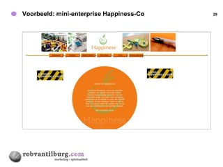 Voorbeeld: mini-enterprise Happiness-Co   29
 