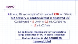 Reading O2 Amount Giving Gas Transport | PPTX