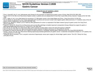 NCCN Clinical Practice Guidelines for Gastric Cancer Treatment and ...