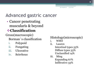 Boreman Classification Gastric ca | PPTX