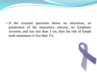 Helps to assess the presence of nodal or visceral spread and involvement of other peritoneal structures (e.g., ovaries, liver).
