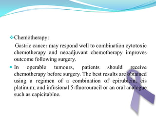 N StagingCarcinoma of the body of the stomach associated with regional lymphadenopathy and ascites