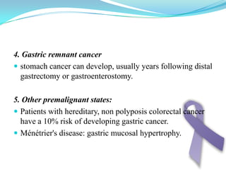 Premalignant Conditions of the StomachPolypsHyperplastic Polyps75 percent of gastric polyps