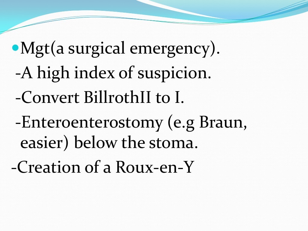 Gastric outlet obstruction