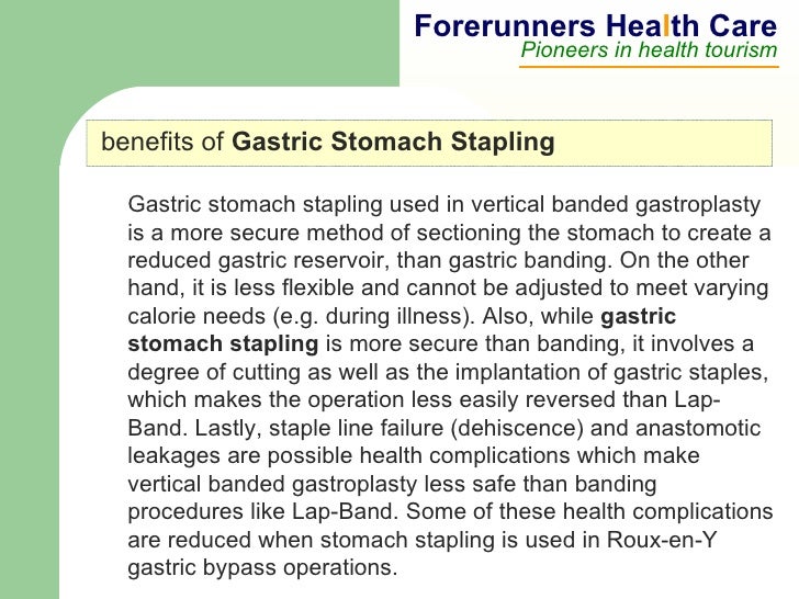 Gastric stomach stapling in India now being offered at a discounted p…
