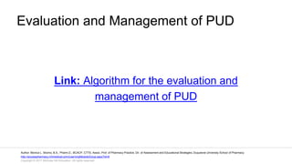 Pud Treatment Algorithm Gastroenterology: Peptic Ulcer Disease (Courses in Therapeutics and ...