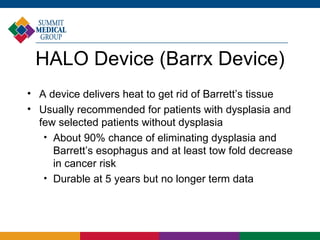 New Treatments for GERD and Barrett's Esophagus | PPT