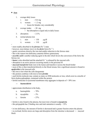 Gastrointestinal Physiology