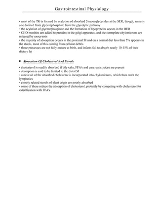 Gastrointestinal Physiology