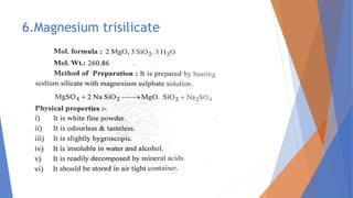 6.Magnesium trisilicate
 