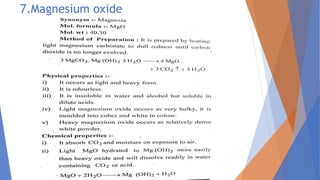 7.Magnesium oxide
 