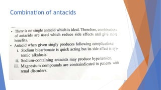Combination of antacids
 