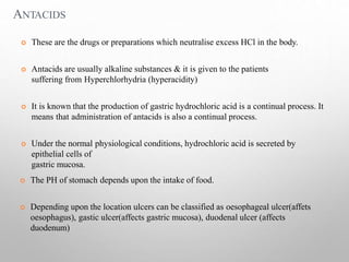 Hyperchlorhydria Gastrointestinal agents | PPTX