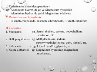 Gastrointestinal agents | PPTX