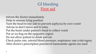 Gastrointestinal bleeding by kk | PPTX