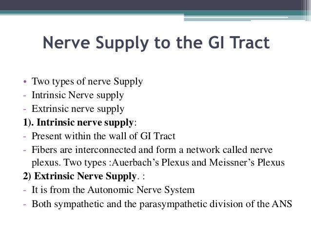Functions of Gastrointestinal system