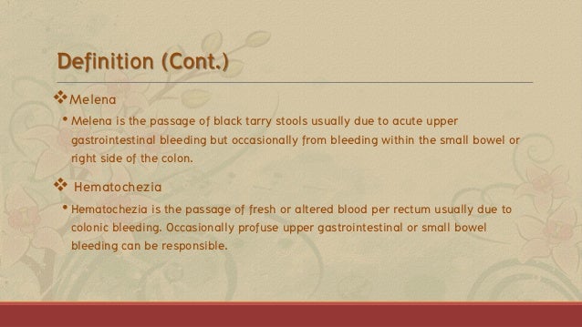 Gastrointestional bleeding