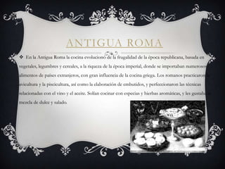 Historia de la gastronomia | PPT