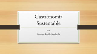 Gastronomía
Sustentable
Por:
Santiago Trujillo Sepúlveda
 