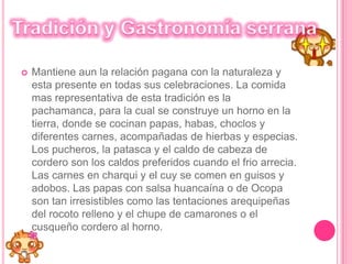 La Gastronomía Andina