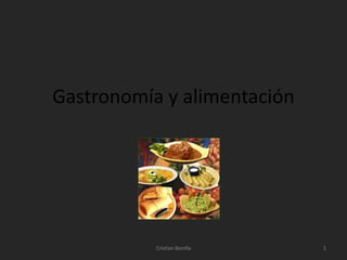 Gastronomía y alimentación




           Cristian Bonilla   1
 