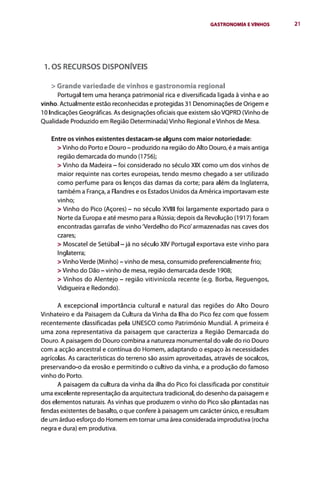 Gastronomia e vinhos