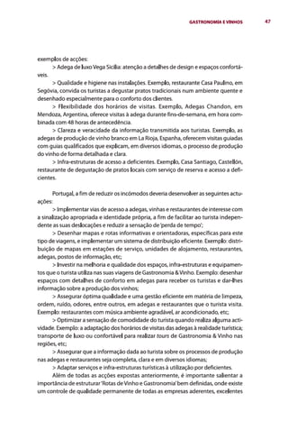 Gastronomia e vinhos