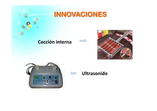 IINNNNOOVVAACCIIOONNEESS	
  
Cocción	
  interna	
  
Ultrasonido	
  
 