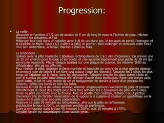 Progression: La veille : découper en lanières d'1/2 cm de section et 5 cm de long le veau et l'échine de porc. Hâchez finement les échalotes et l'ail.  Mélanger tout cela dans un saladier avec 1 dl de vin blanc sec, le bouquet de persil, l'estragon et la branche de thym. Saler (1/2 cuillère à café) et poivrer. Bien mélanger et recouvrir cette  farce  d'un film alimentaire, la laisser  mariner  12h00 au frais.  Le lendemain : réaliser avec la pâte feuilletée 2  abaisse s rectangulaires de 2 à 5 mm d'épaisseur. En prévoir une de 35 cm environ pour la base et les bords, et une seconde légèrement plus petite de 30 cm qui servira de couvercle. Placer chaque  abaisse  sur une plaque de cuisson, les réserver 1h00 au réfrigérateur afin de les affermir. Pour réaliser le pâté, disposer la  farce  marinée et égouttée au centre de la plus grande  abaisse  en prenant soin de laisser 6 cm libre tout autour (pour les rebords). Rabattre les 2 côtés les plus longs de l 'abaisse  sur la  farce , sans les chevaucher. Rabattre ensuite les deux autres côtés et oter le surplus de pâte situé dessus afin d'éviter d'avoir deux épaisseurs. Faire une  dorure  avec l'oeuf battu, le lait et une pincée de sel et badigeonner de  dorure  à l'aide d'un pinceau les rebords, replier ces bords et bien les  coller .  Recouvir le tout de la deuxième abaisse, éliminer soigneusement l'excédent de pâte et presser délicatement du bout des doigts pour bien faire adhérer les 2 épaisseurs de pâte entre elles.  Dorer ce pâté en croûte avec la dorure. Avec la  pointe  d'un couteau, réaliser 1 ou 2 petites cheminées afin de faciliter l'évacuation de la vapeur à la  cuisson  et réaliser un quadrillage sur le dessus de la pâte pour une jolie présentation.  Réserver ce pâté 30 minutes au réfrigérateur, afin que la pâte se raffermisse.  préchauffer le four à 200°c, en position ventilée de préférence. Cuire à mi-hauteur dans le four 45 minutes à 200°c, puis 15 minutes à 175°c.  Ce pâté lorrain est accompagne d'une salade verte. 