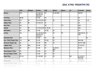 2015 KAMU PROGRAMLARI
 