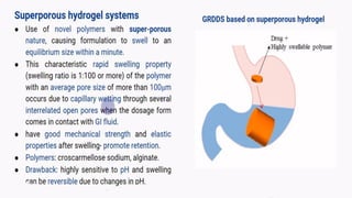 Comprehensive Overview of Gastro Retentive Drug Delivery Systems and Formulation Approaches