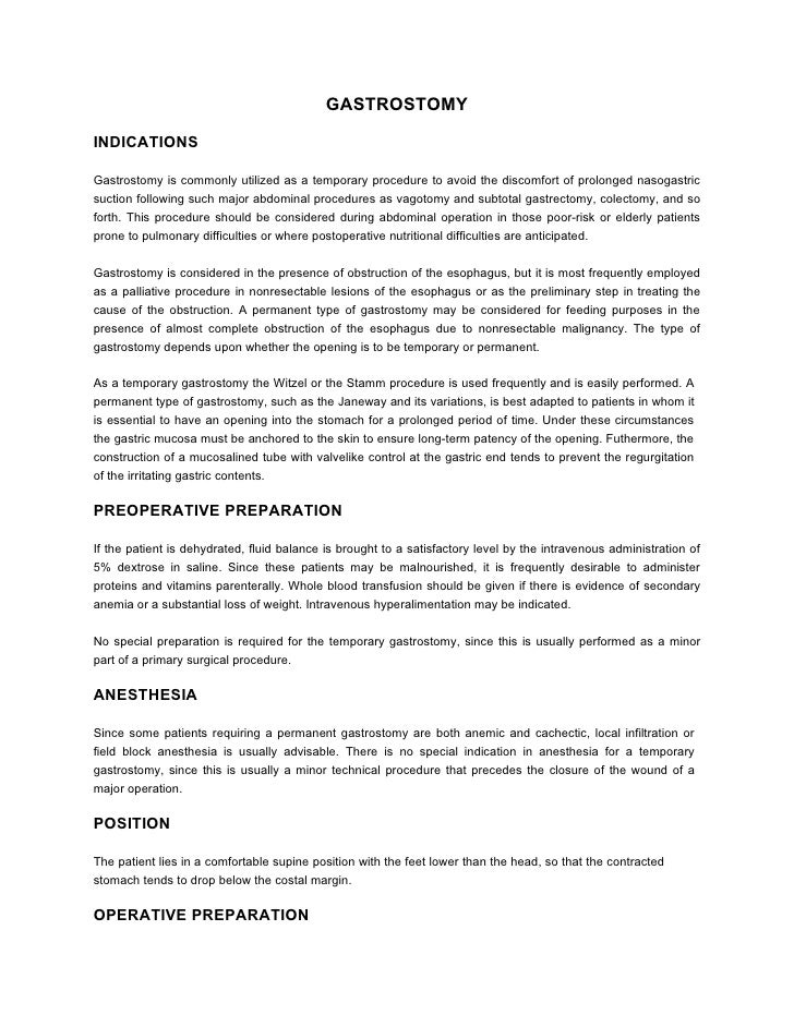 Gastrostomy