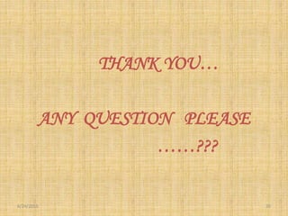 THANK YOU…
ANY QUESTION PLEASE
……???
6/24/2015 20
 