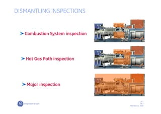 29 /
GE /
February 11, 2010
DISMANTLING INSPECTIONS
Combustion System inspection
Hot Gas Path inspection
Major inspection
 