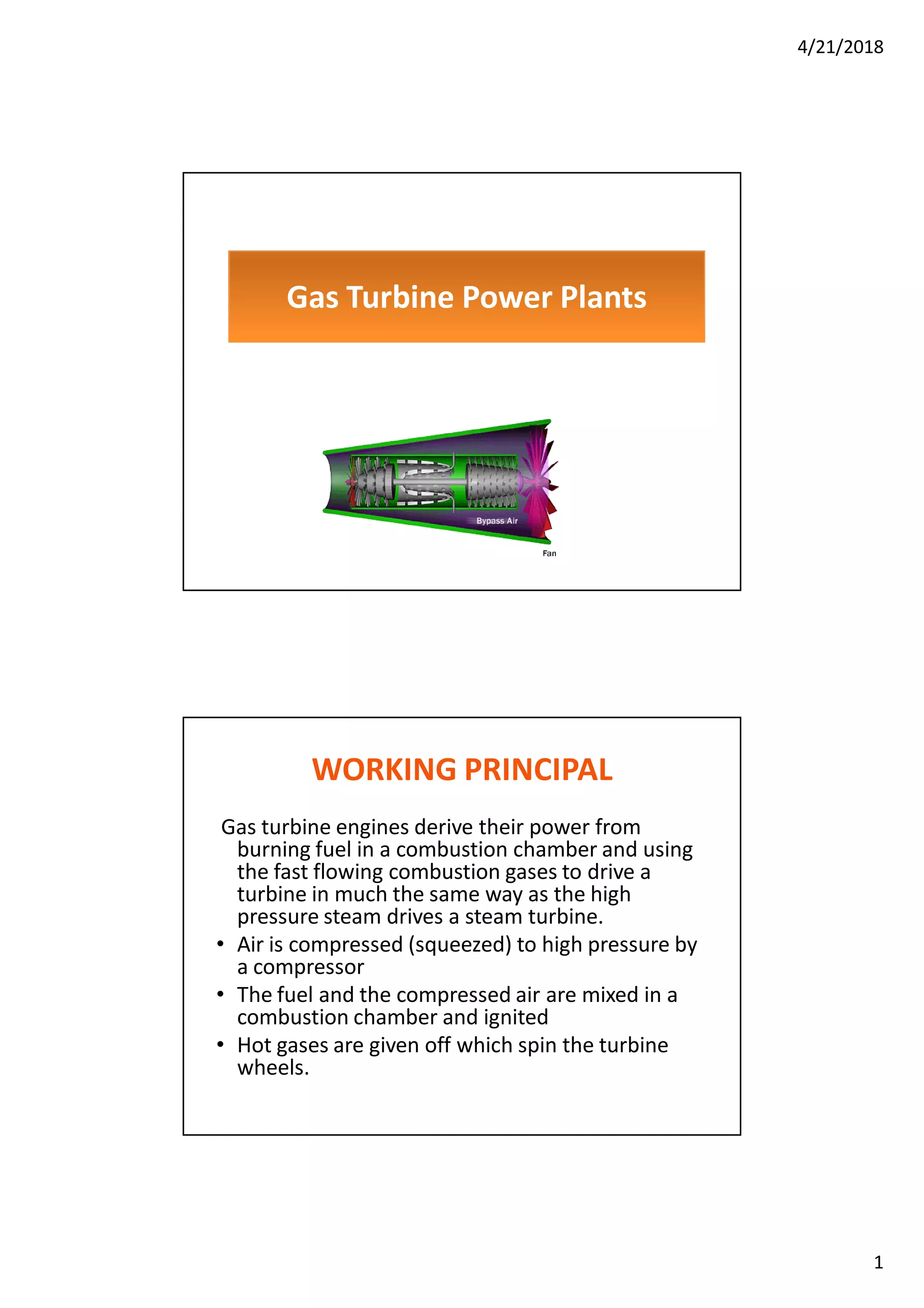 Gas Turbine Power Plant | PDF