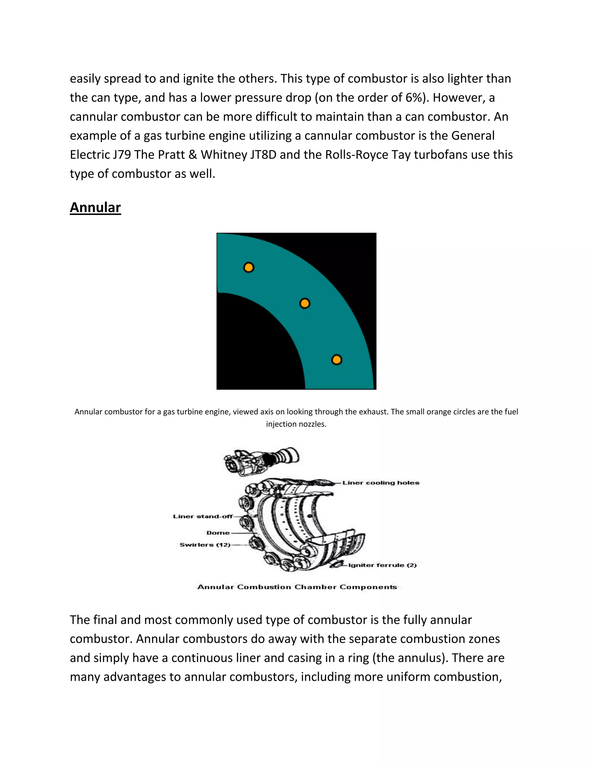 Contious Combustion Combustion chamber of Gas turbine power plant cycle | PDF