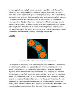Contious Combustion Combustion chamber of Gas turbine power plant cycle | PDF