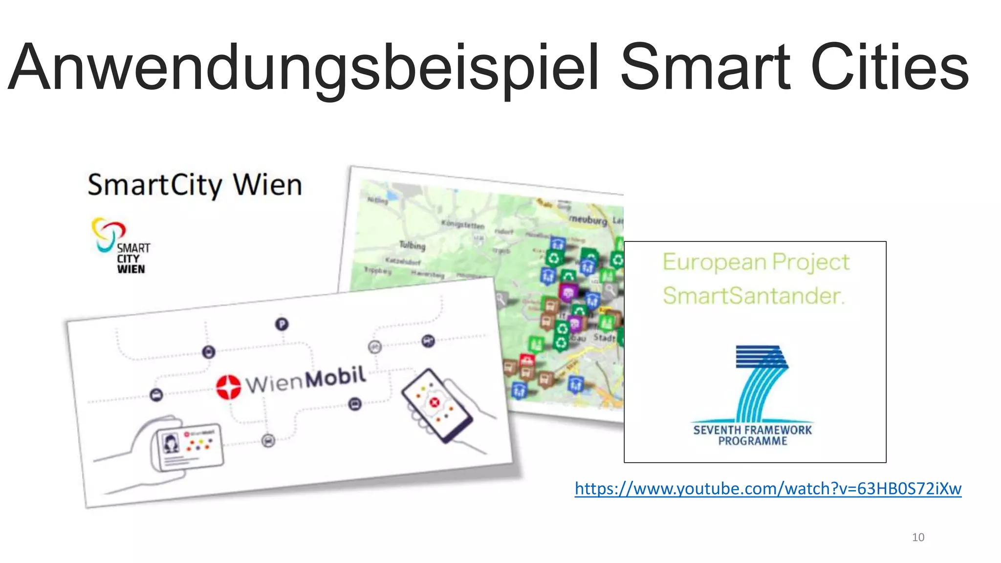 10
Anwendungsbeispiel Smart Cities
https://www.youtube.com/watch?v=63HB0S72iXw
 